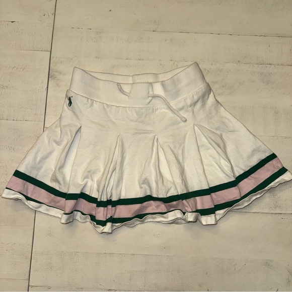Polo Ralph Lauren White Skirt with Pink and green Stripes - Picture 1 of 6